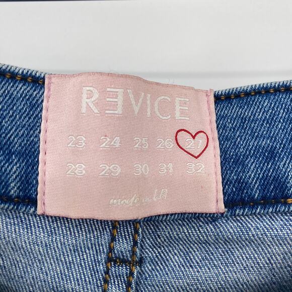 Revice Uptown Almost Famous Jeans Fitted Logo Stars Back Medium Wash Womens 27 - Picture 11 of 12